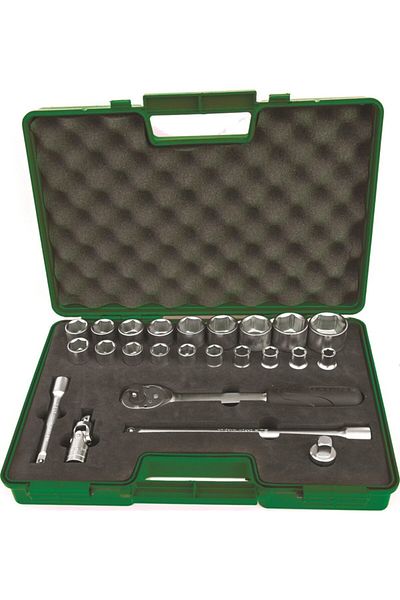 Elta 1/2 Six Corner Socket Wrench Set (24 Pieces)