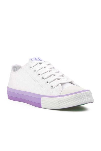 Benetton Bn-30176 Pantofi sport dama-liliac alb