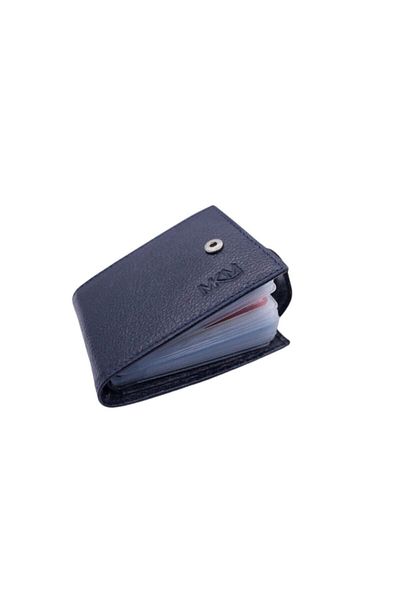 MKM MAN Genuine Leather Inside Transparent Card Holder Wallet Side Model