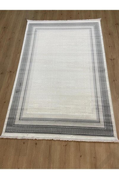 SEYRAN Çerçeveli Model Gri Antrasit Salon Oturma Odası Hol Mutfak Halısı (ZEN7002 ANTRASİT)