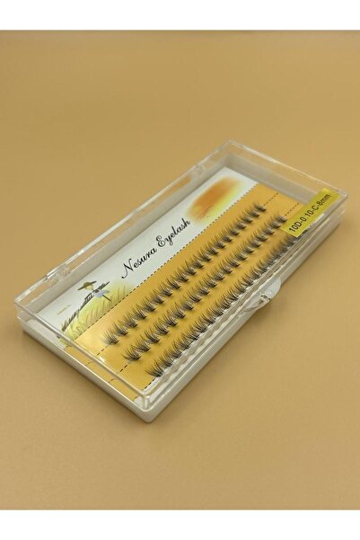 NESURA EYELASH 10D Demet Tekli Takma Kirpik- 8MM