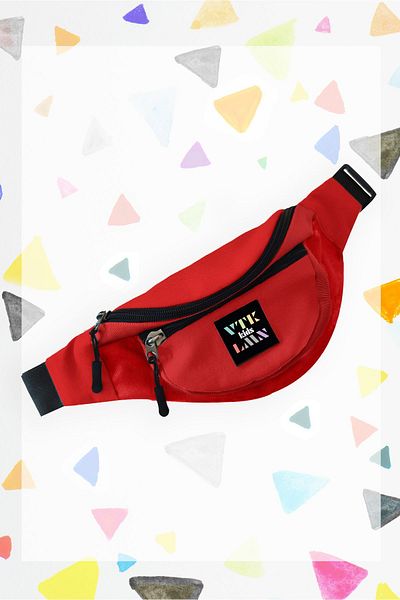 Vatkalimon Children's Red Colored Shoulder and Waist Bag
