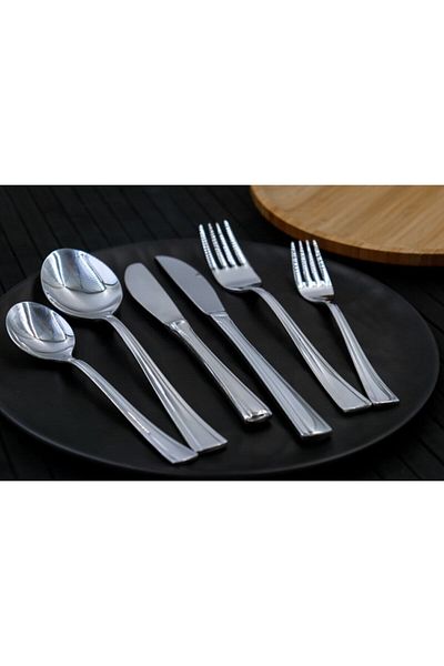 Viyalente Swords 72 Piece Venus Cutlery Set Stainless Steel