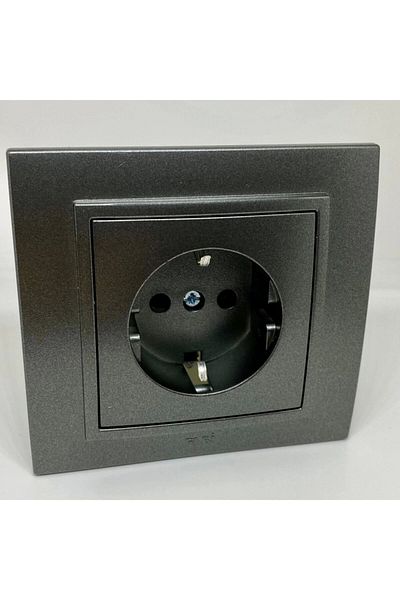 ELBİ Elbi Zena Grounded Socket Smoked Frame Included