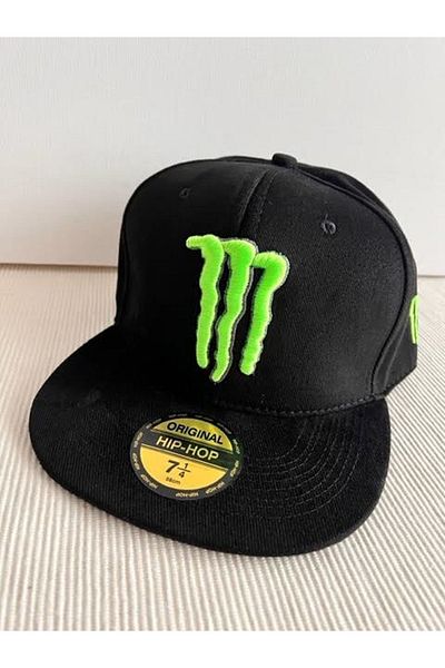 HatClub Exclusive Monster Monster Figure Embroidered Adjustable Snapback Unisex Black Hip Hop Cap