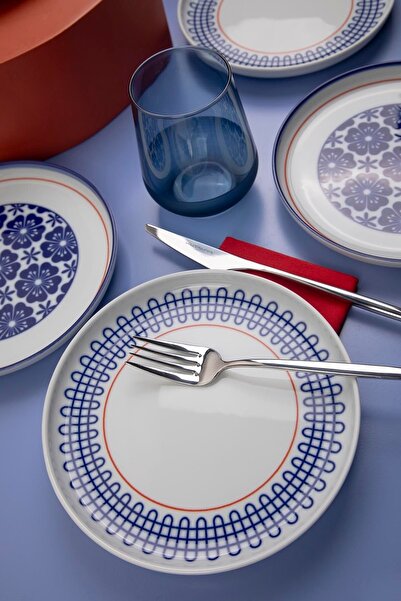 Kütahya Porselen Moderna 6 Kişilik 19 Cm Pasta Takımı Sofia
