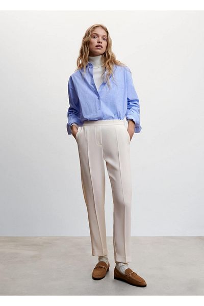 MANGO Woman Loose Suit Trousers