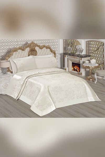 PIRESTIJ Sultan French Dowry Pique Set Double