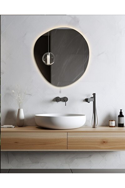 FLORADESİGN Flora Fuen Banyo Aynası Led Işıklı / Makyaj Aynası Lavabo Aynası ...