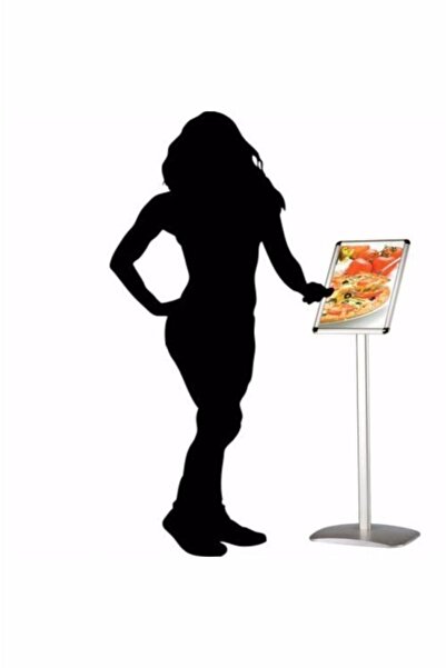 PROJENEON A4 Ayaklı Alüminyum Yönlendirme Menü Panosu Yönlendirme Pano Ayaklı A4 Çerçeve