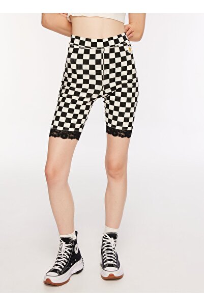 Vans Normal Black Women's Shorts VN00074SBLK1 OVERSIZED FLORAL LE