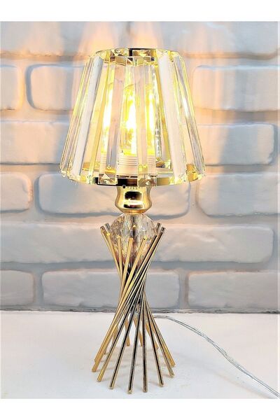 365GUNSERİSONU الحديثة الزخرفية الذهب معدن اوجير كريستال حجر كريستال مخروطي ق...