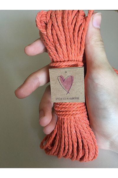 EN UCUZ MAKROME 10 Meters Macrame Cotton Screening Thread - 3 Twists