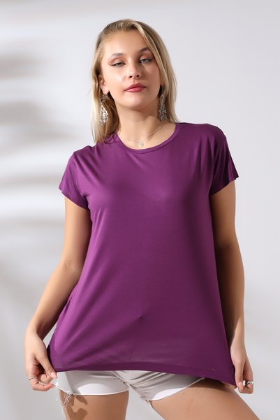 Endies Casual Crew Neck T-Shirt 21256 DAMSON