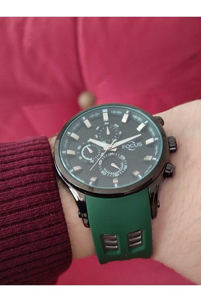 Focus Silicone Cord Men's Wristwatch Function 1963