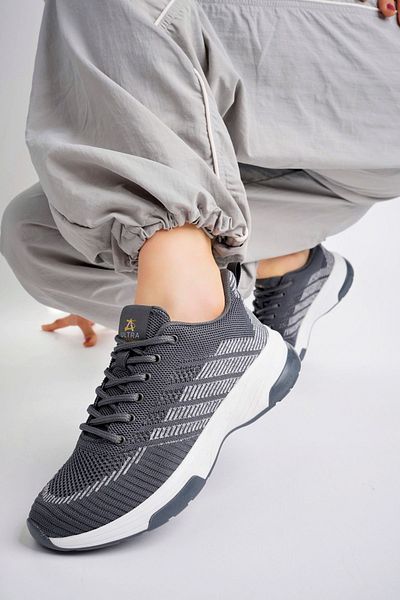 pasyone Tricotaj de damă gri, pantofi sport casual