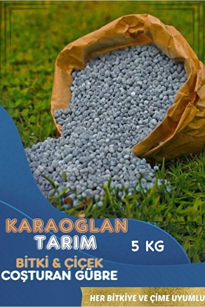 karaoğlan tarım Çiçek Bitki Coşturan Akıllı Gübre Çim - Çiçek Bitki Coşturan Azotlu Akıllı Gübre Kaktüse Uygun 5 Kg