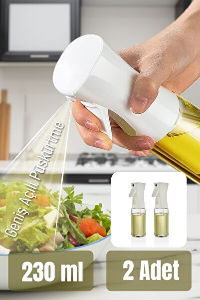 Vienev 2'li Airfryer Sprey Yağdanlık Cam Şişe - Izgara Fritöz Salata Yağ Püsk...