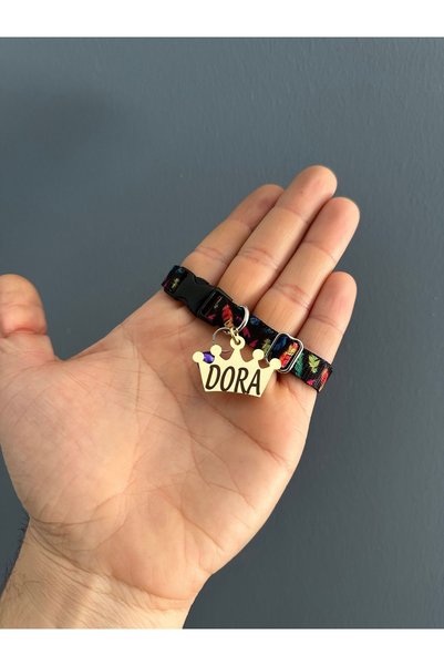 PETİSİM PET AKSESUARLARI İsimli Kedi tasması isme özel tasma paslanmaz kararmaz