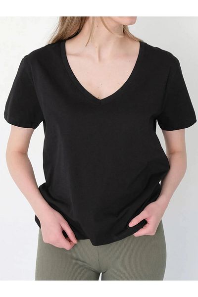 REFA COLLECTİON V-Neck Large Size T-Shirt 2 Pack