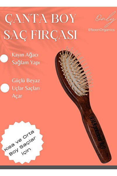 Efsoon Organics Perie de păr ideală pentru părul mediu și scurt Perie pentru deschiderea părului Dimensiunea pungii