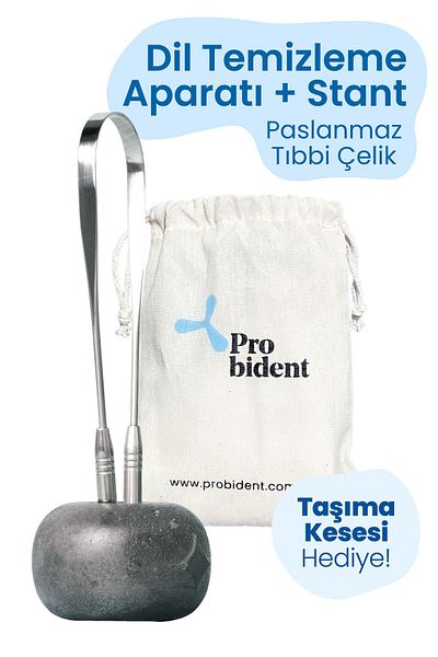 Probident Concrete Stand Carrying Pouch - Tongue Cleaning Apparatus, Gift Handmade Stripper