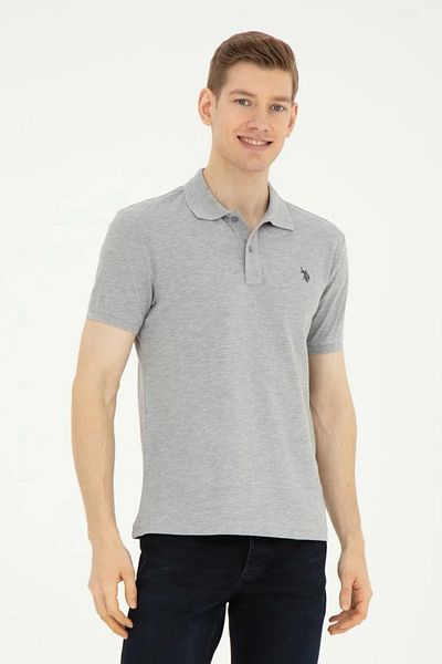 U.S. Polo Assn. Ανδρικό T-Shirt Grey Melange Basic1792406 LAPATYA