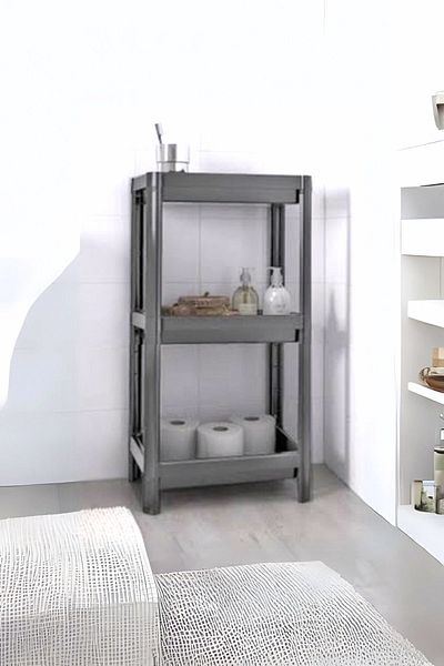 Carpekitchen وحدة رفوف منظمة من 3 طبقات باللون الأبيض، حديقة، مطبخ، رف حماممنظم الأحذية