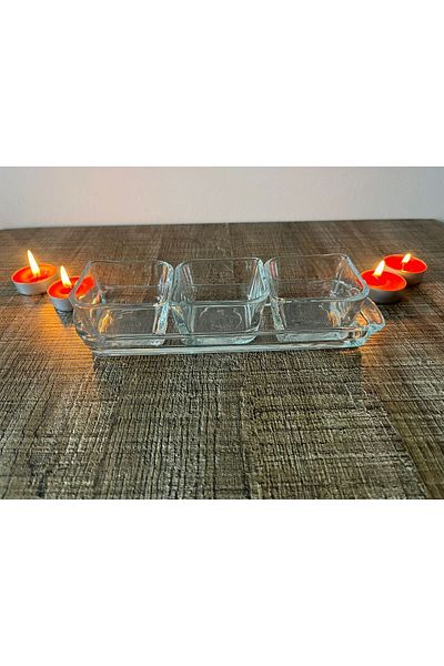 DİBA AVM 3+1 GLASS Breakfast Sauce Bowl - Comfortable Cut