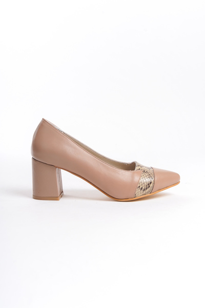 Makosen Comfort Makosen Hakiki Deri Kadın Topuklu Ayakkabı