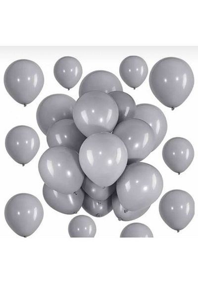 Yogi parti 10 Pieces Gray Pastel Balloons - 12 Inch