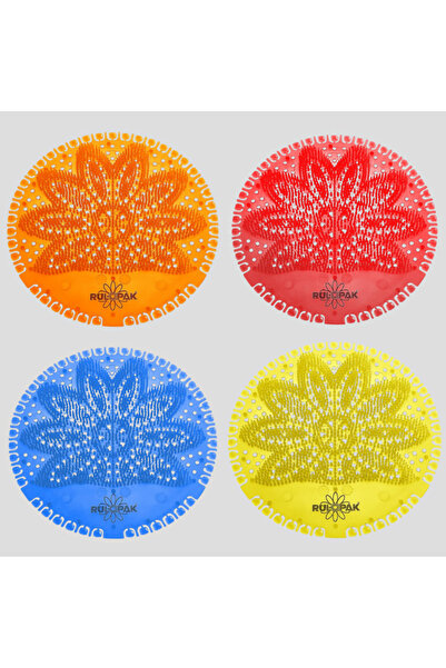 Rulopak Pisuvar Süzgeci Koku Giderici 4'lü Karma Paket (55gr.Büyük Boy Rulopa...