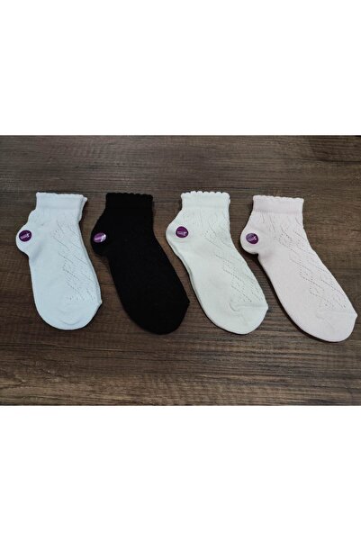 Leement socks Дамски комплект от 4 броя летни памучни мрежести ароматизирани чорапи