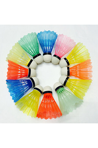 WATSING Plastik Mantar Başlı Badminton Topu 12 ADET