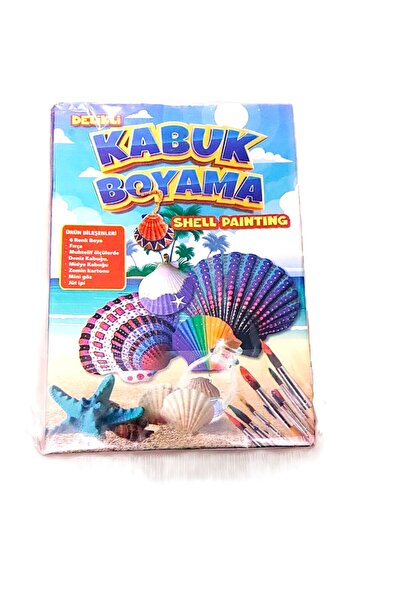şahane parti Kabuk Boyama Seti Çocuklar Için Boyama Etkinliği Deniz Kabuğu Bo...