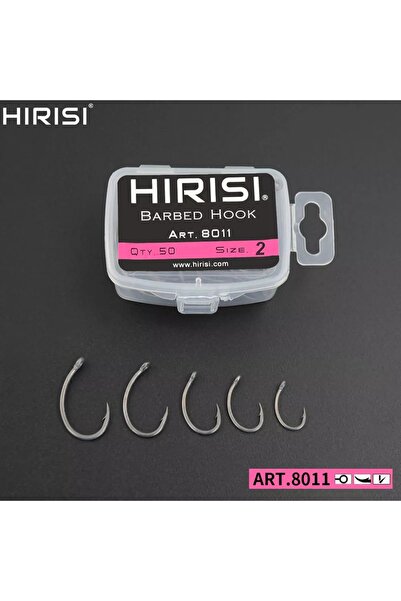 Choice Hirisi 50pcs Coating High Carbon Stainless Steel Barbed hooks Carp Fis...