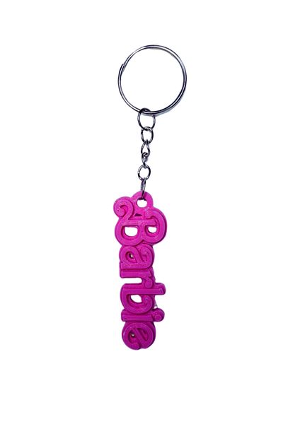 Tesseract Barbie Pink Keychain