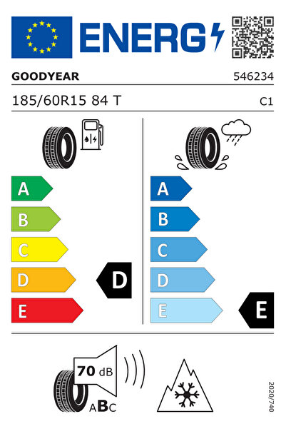 Goodyear 185/60R15 84T UG 8 MS - GOODYEAR