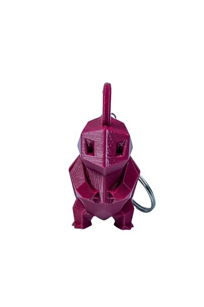 Tesseract Squirtle Claret Red Keychain