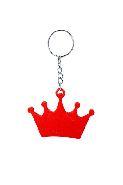 Tesseract Crown Keychain Red