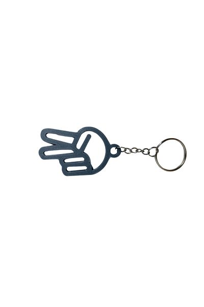 Tesseract Freedom Gray Sign Keychain