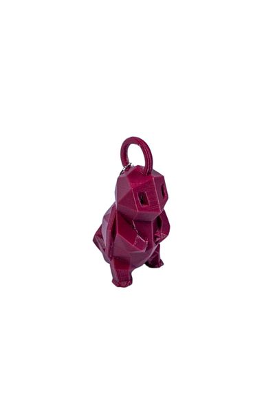 Tesseract Squirtle Claret Red Keychain