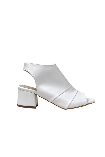 bescobel Біла Фарга - Жіночі туфлі на низьких підборах, з відкритою задньою частиною, 5 см