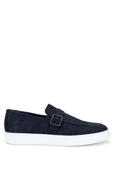 Tamer Tanca Men's Genuine Leather Navy Blue Casual Shoes