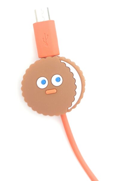 SPELT Şarj Kablosu Kablo Ucu Koruyucu Koruma Kaplama Figür Sandwich Cookie