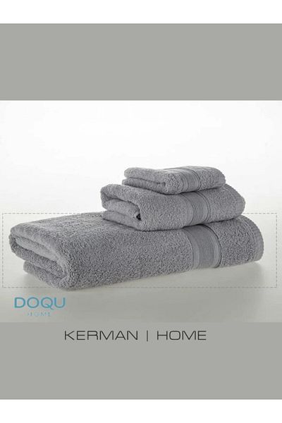 Doqu Home Softline Gray Bath Towel - 90x150 cm