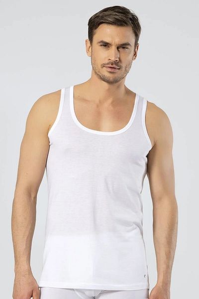 Cacharel Men's Single Jersey Tank Top - 3 Pieces, 50% Modal, 50% Cotton