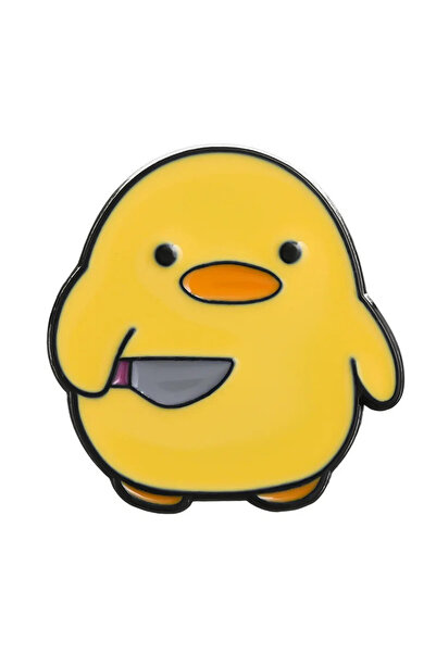 SPELT Bıçaklı Civciv Ördek Rozet Pin Broş