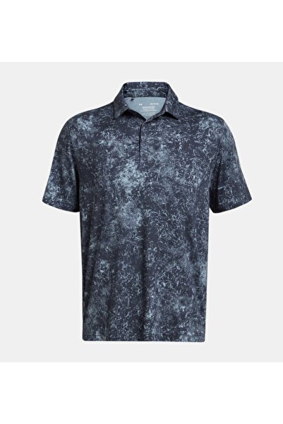 Under Armour Erkek Baskılı Polo Spor T-Shirt Gri
