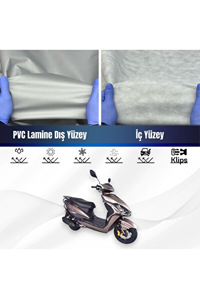 ULTRASHOP ARORA Quantum 50  Motosiklet Branda Su Geçirmez Motor Brandası